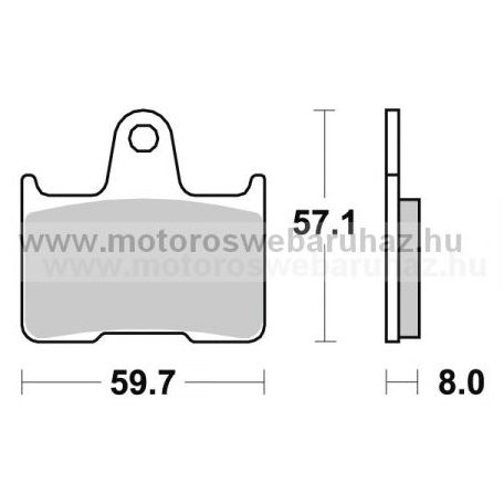 Fékbetét AP RACING (LMP315SR) Szinteres a hátsó kerékhez (rear)-utcai