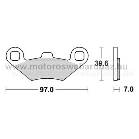 Fékbetét AP RACING (LMP316AOR) Szinteres Cross, enduro