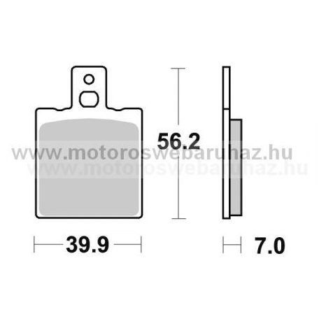 Fékbetét AP RACING (LMP318ORR) Szinteres Cross, enduro (verseny)