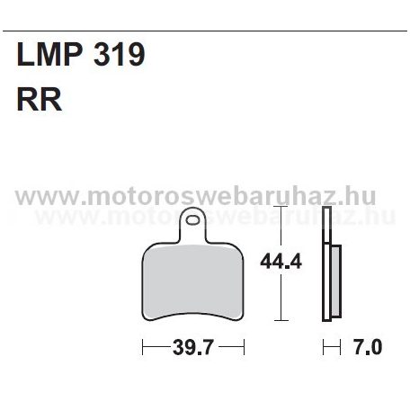 Fékbetét AP RACING (LMP319RR) Kerámia fékbetét-utcai verseny 