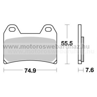 Fékbetét AP RACING (LMP327ST)
