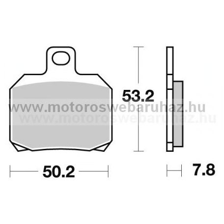 Fékbetét AP RACING (LMP330SR) Szinteres fékbetét a hátsó kerékhez (rear)-utcai