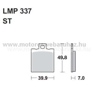 Fékbetét AP RACING (LMP337ST) 