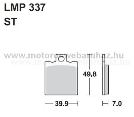 Fékbetét AP RACING (LMP337ST) 