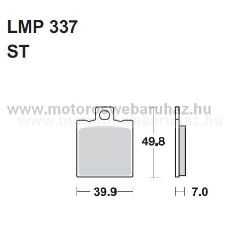 Fékbetét AP RACING (LMP337ST) 