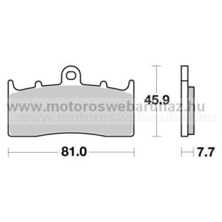 Fékbetét AP RACING (LMP343ST)