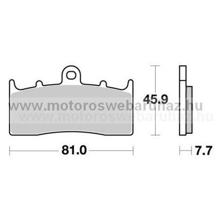 Fékbetét AP RACING (LMP343ST)