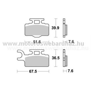   Fékbetét AP RACING (LMP352ORR) Szinteres Cross, enduro (verseny)