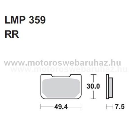 Fékbetét AP RACING (LMP359RR) Kerámia fékbetét-utcai verseny 