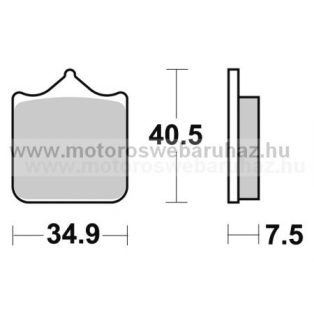   Fékbetét AP RACING (LMP362SRR) Szinteres utcai verseny az első kerékhez