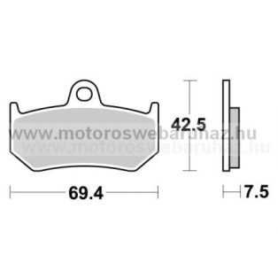   Fékbetét AP RACING (LMP363SR) Szinteres a hátsó kerékhez (rear)-utcai