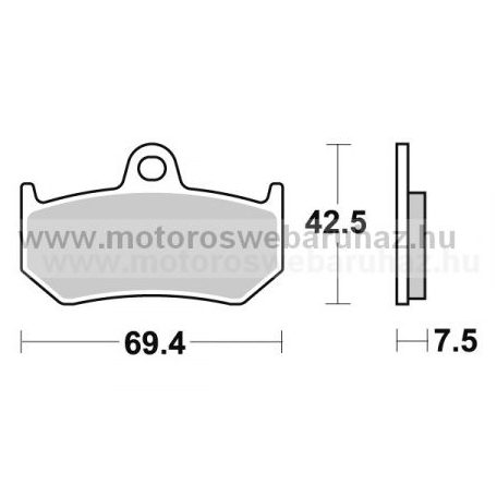 Fékbetét AP RACING (LMP363SR) Szinteres a hátsó kerékhez (rear)-utcai