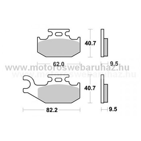 Fékbetét AP RACING (LMP367ORR) Szinteres Cross, enduro (verseny)