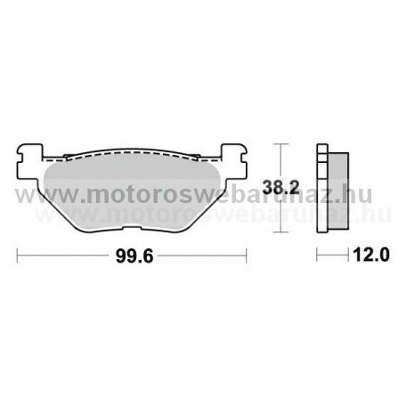 Fékbetét AP RACING (LMP368SR) Szinteres fékbetét a hátsó kerékhez (rear)-utcai