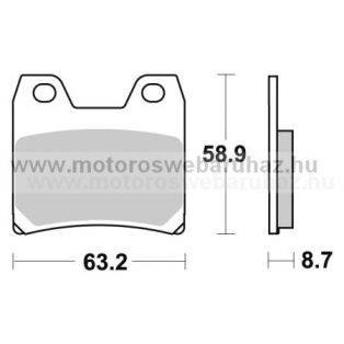   Fékbetét AP RACING (LMP370SR) Szinteres a hátsó kerékhez (rear)-utcai