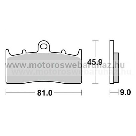 Fékbetét AP RACING (LMP378SF) Szinteres az első kerékhez (front)-utcai