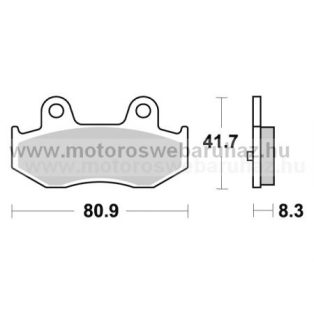 Fékbetét AP RACING (LMP381ST)