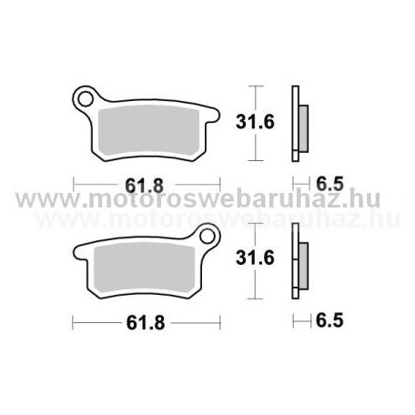 Fékbetét AP RACING (LMP383ORR) Szinteres Cross, enduro (verseny)