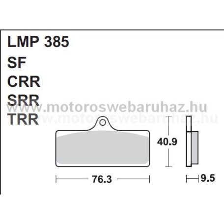 Fékbetét AP RACING (LMP385CRR) 