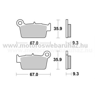 Fékbetét AP RACING (LMP390OR) Szinteres Cross, enduro