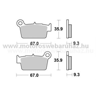   Fékbetét AP RACING (LMP390ORR) Szinteres Cross, enduro (verseny)