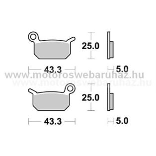 Fékbetét AP RACING (LMP394OR) Szinteres Cross, enduro