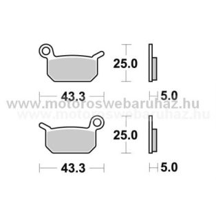   Fékbetét AP RACING (LMP394ORR) Szinteres Cross, enduro (verseny)