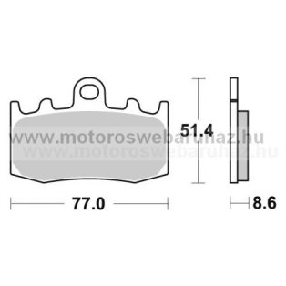   Fékbetét AP RACING (LMP396SF) Szinteres az első kerékhez (front)-utcai