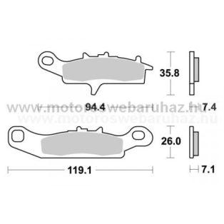 Fékbetét AP RACING (LMP398OR) Szinteres Cross, enduro