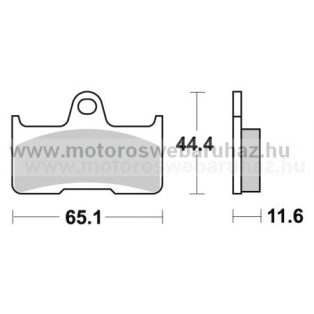 Fékbetét AP RACING (LMP399OR) Szinteres Cross, enduro