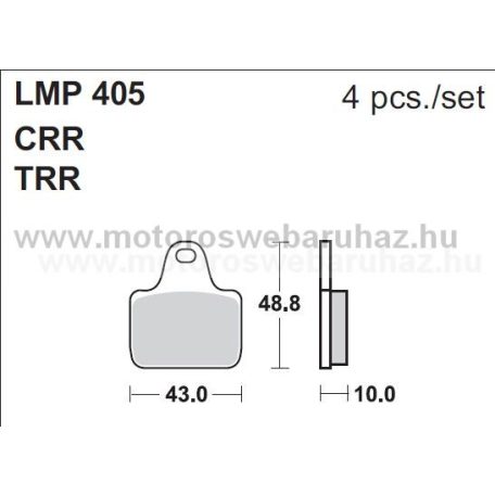 Fékbetét AP RACING (LMP405TRR) 