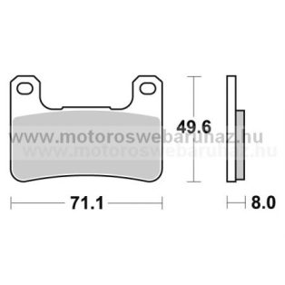   Fékbetét AP RACING (LMP406SRR) Szinteres utcai verseny az első kerékhez