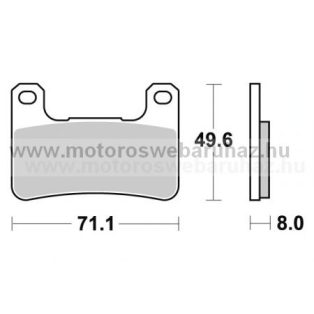 Fékbetét AP RACING (LMP406TRR) 