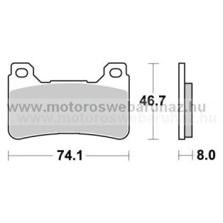   Fékbetét AP RACING (LMP409CRR) Karbon kompozit utcai verseny
