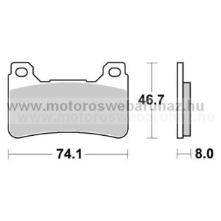 Fékbetét AP RACING (LMP409TRR) 