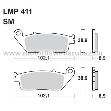 Fékbetét AP RACING (LMP411SM) 