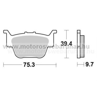 Fékbetét AP RACING (LMP413OR) Szinteres Cross, enduro