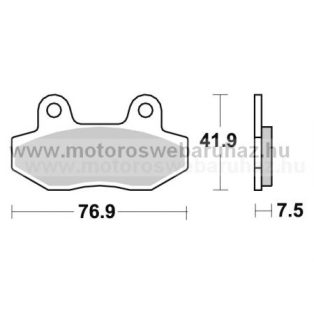   Fékbetét AP RACING (LMP414SF) Szinteres az első kerékhez (front)-utcai