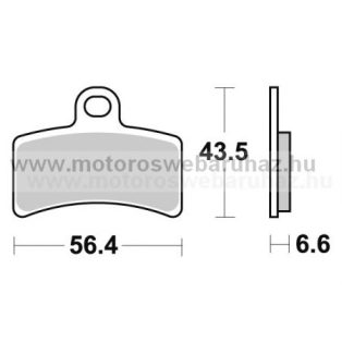   Fékbetét AP RACING (LMP415ST) Standard-OR Szinteres Cross, enduro