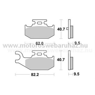   Fékbetét AP RACING (LMP416ORR) Szinteres Cross, enduro (verseny)