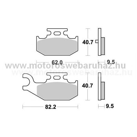 Fékbetét AP RACING (LMP416ORR) Szinteres Cross, enduro (verseny)