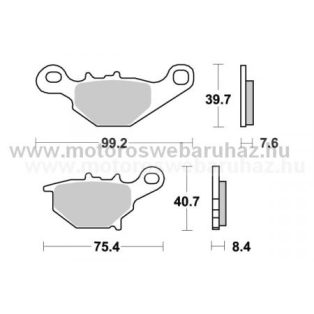   Fékbetét AP RACING (LMP420ORR) Szinteres Cross, enduro (verseny)