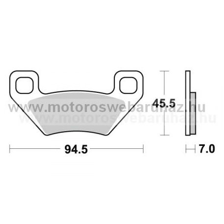 Fékbetét AP RACING (LMP422AOR) Szinteres Cross, enduro