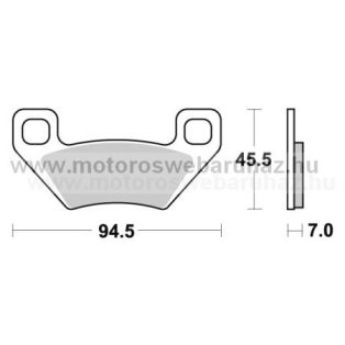 Fékbetét AP RACING (LMP422OR) Szinteres Cross, enduro