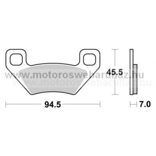   Fékbetét AP RACING (LMP422ORR) Szinteres Cross, enduro (verseny)