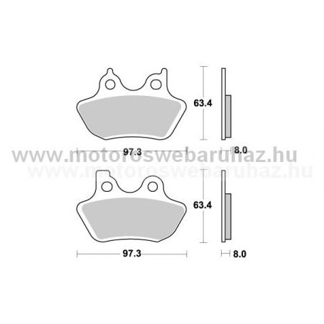 Fékbetét AP RACING (LMP426SF) Szinteres az első kerékhez (front)-utcai