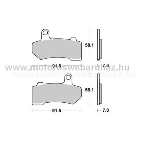 Fékbetét AP RACING (LMP430SF) Szinteres az első kerékhez (front)-utcai