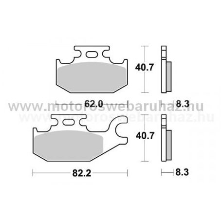 Fékbetét AP RACING (LMP435ORR) Szinteres Cross, enduro (verseny)