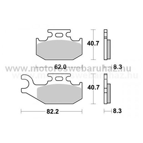 Fékbetét AP RACING (LMP436OR) Szinteres Cross, enduro
