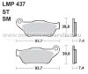 Fékbetét AP RACING (LMP437SM) 